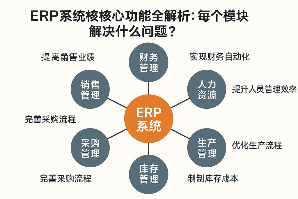 ERP 系统核心功能全解析：每个模块解决什么问题？